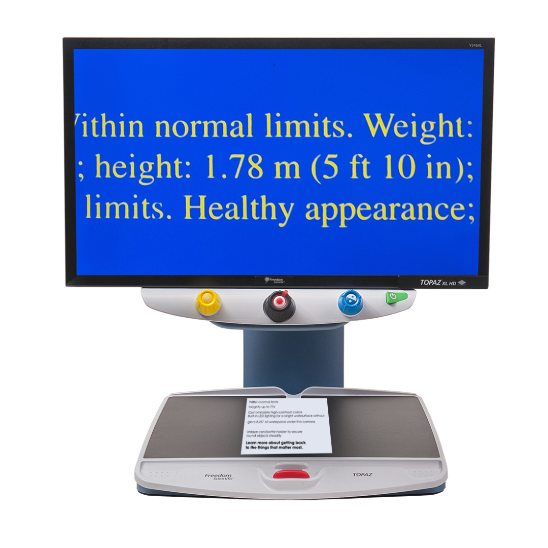 Freedom Scientific Topaz EZ HD Desktop Video Magnifier - 64x Magnification - primehubstore.shop Vision Enhancers