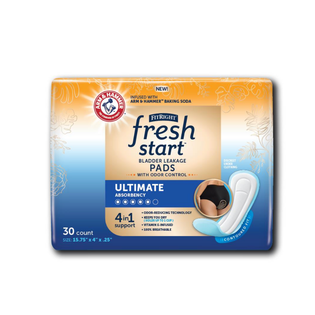 Medline FitRight Fresh Start Liners - Urinary and Postpartum Incontinence Pads - primehubstore.shop Bladder Control Pads