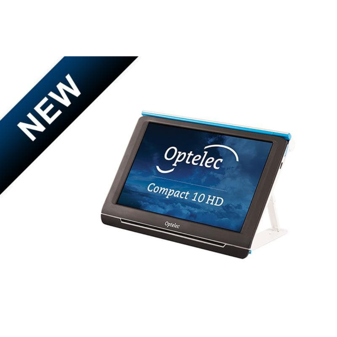 Optelec Compact 10 HD Portable Folding Low Vision Video Magnifier - 10" Screen - primehubstore.shop Handheld Video Magnifiers