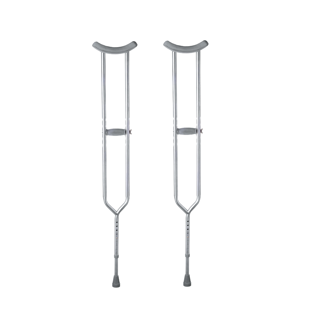 Medline Bariatric Push-Button Steel Crutches - primehubstore.shop Push-Button Crutches