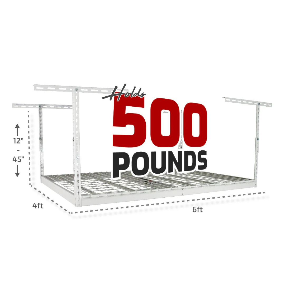 Saferacks – 4×6 Overhead Garage Storage Rack - primehubstore.shop Storage Racks
