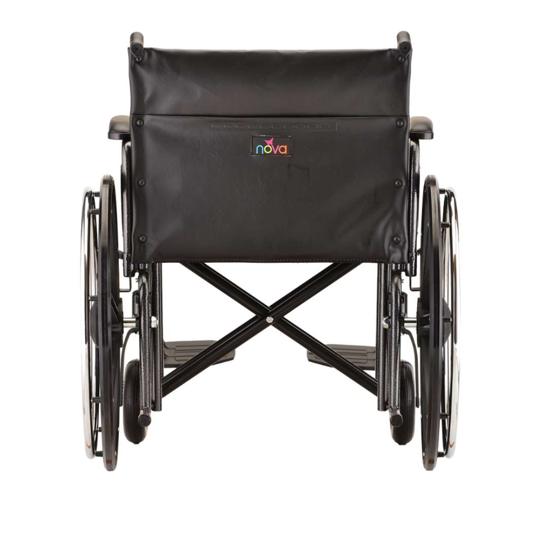 Nova Medical 5220 Steel Standard Extra Wide Wheelchairs - 22" Wide - primehubstore.shop Wheelchairs