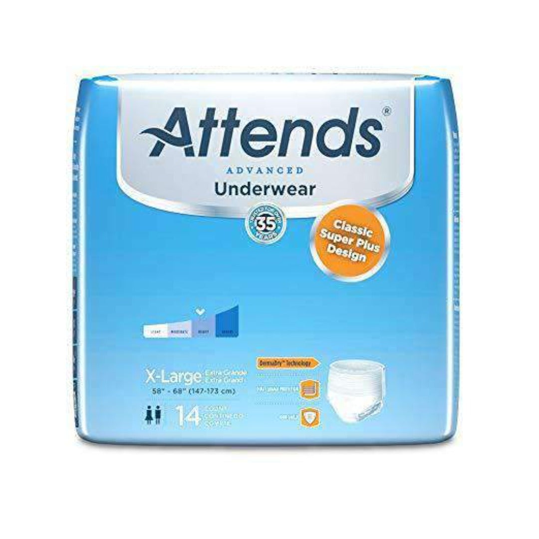 Attends Advanced Protective Underwear with Advanced DermaDry Technology for Adult Incontinence Care - primehubstore.shop Incontinence