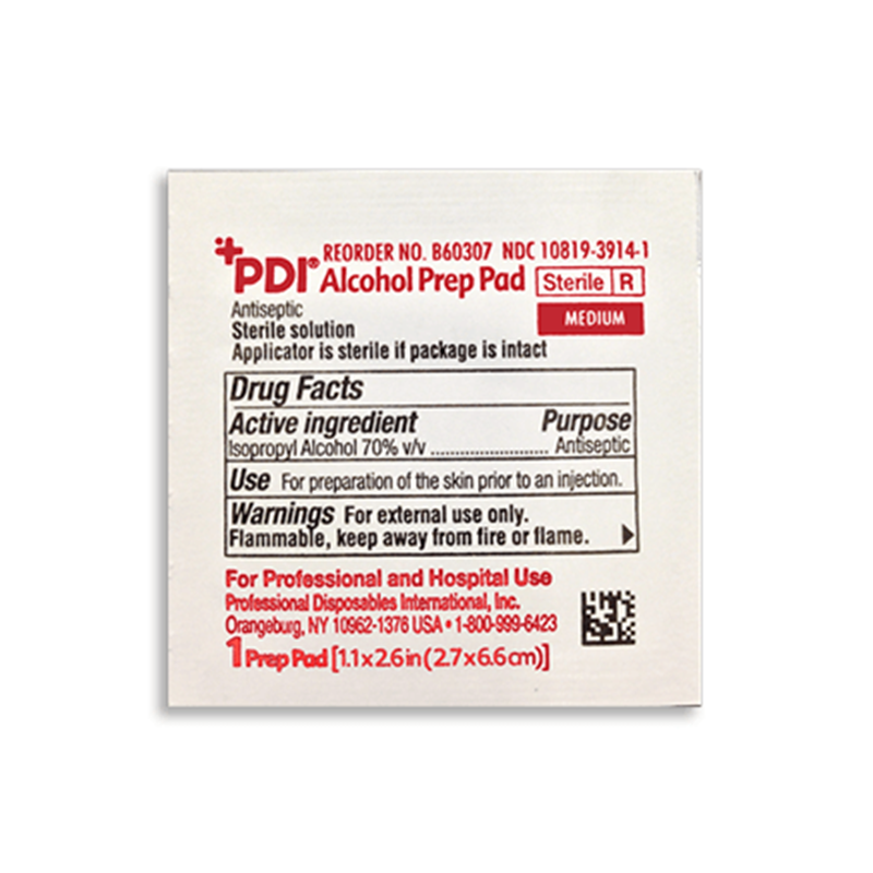 PDI Medium 70% Isopropyl Alcohol Prep Pads - Individually Wrapped box of 200 - primehubstore.shop Alcohol Wipes