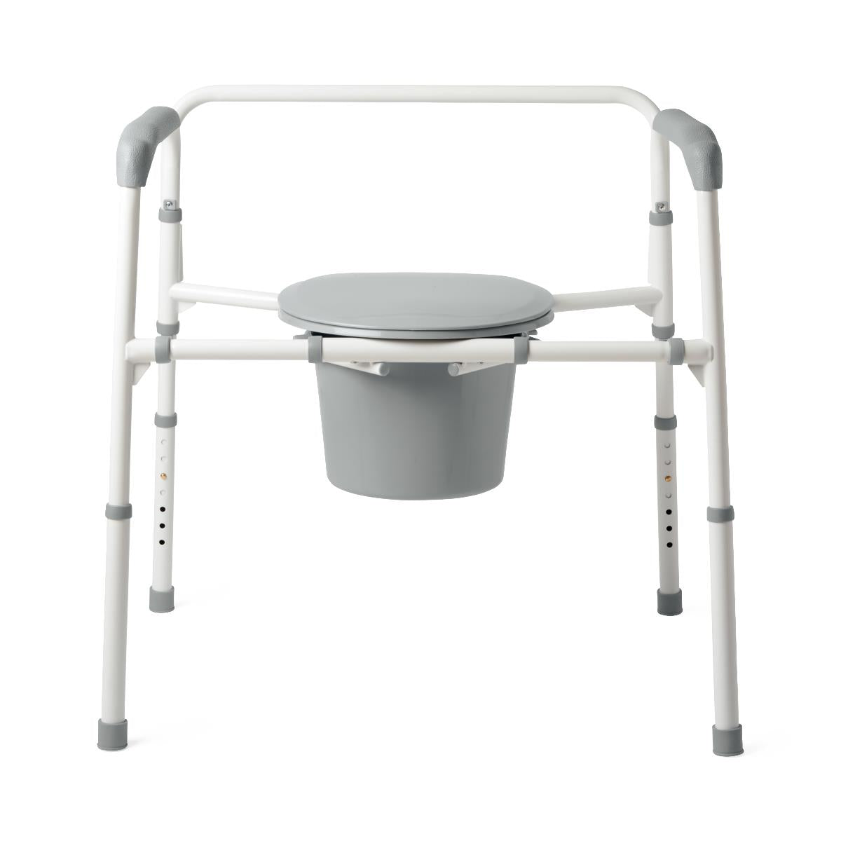Medline Steel Extra Wide Bariatric Folding Commode - primehubstore.shop Commodes