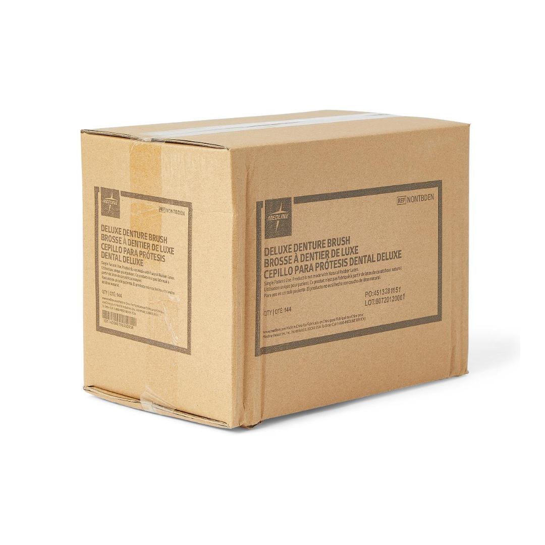 Medline Denture Cleaning Brush - 2 Sided Cleaner - primehubstore.shop Denture Cleaning