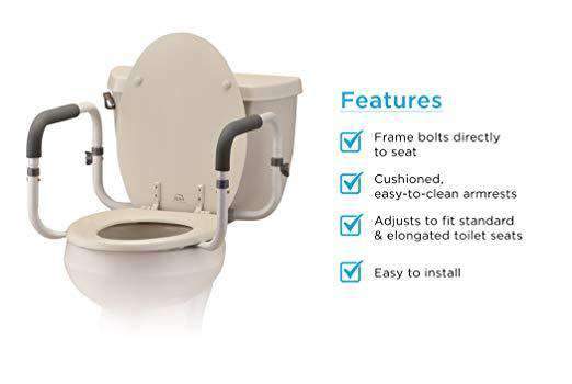 Nova Medical Toilet Support Rails - primehubstore.shop Toilet Safety Frames