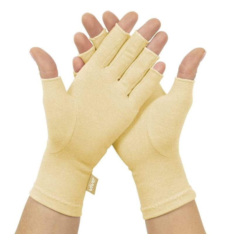 Vive Health Arthritis Compression Gloves - Soft Open Finger Design - Pair - primehubstore.shop Arthritis Gloves