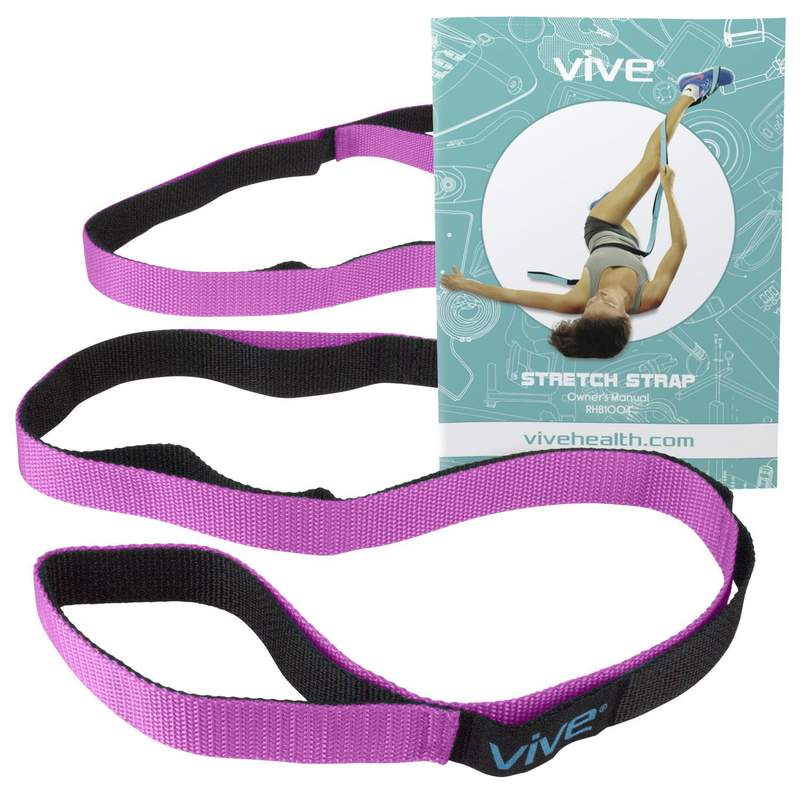Vive Health Stretch Strap with Carrying Bag and Stretching Booklet - primehubstore.shop Stretching Equipment