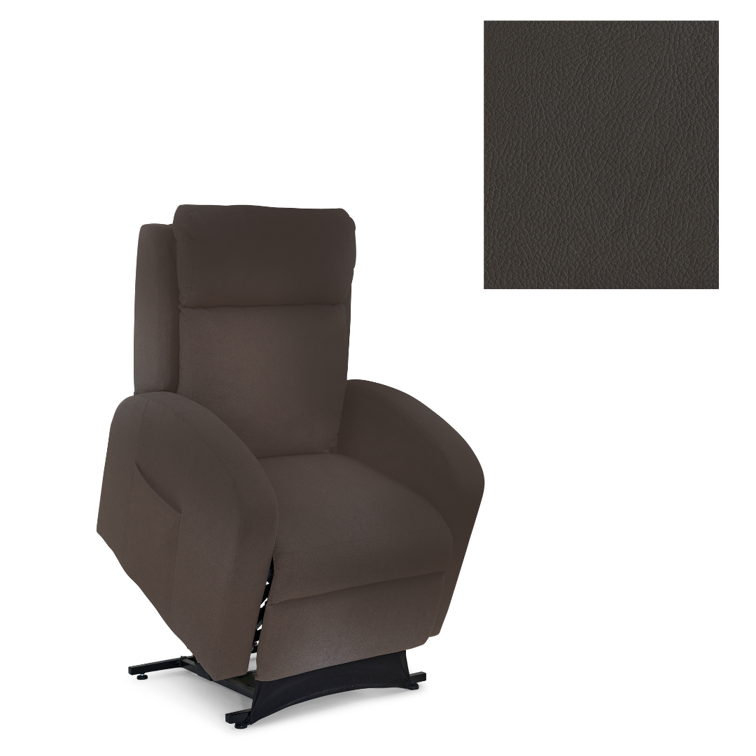 Golden Tech PR763 EZ Sleeper Slim Recliner with Assisted Lift - Brisa Coffee Bean - primehubstore.shop Recliners