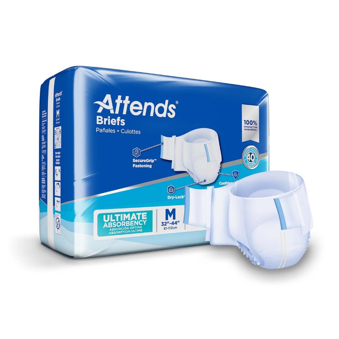 Attends Advanced Unisex Briefs with Advanced Dry-Lock Technology for Adult Incontinence Care-Case - primehubstore.shop briefs