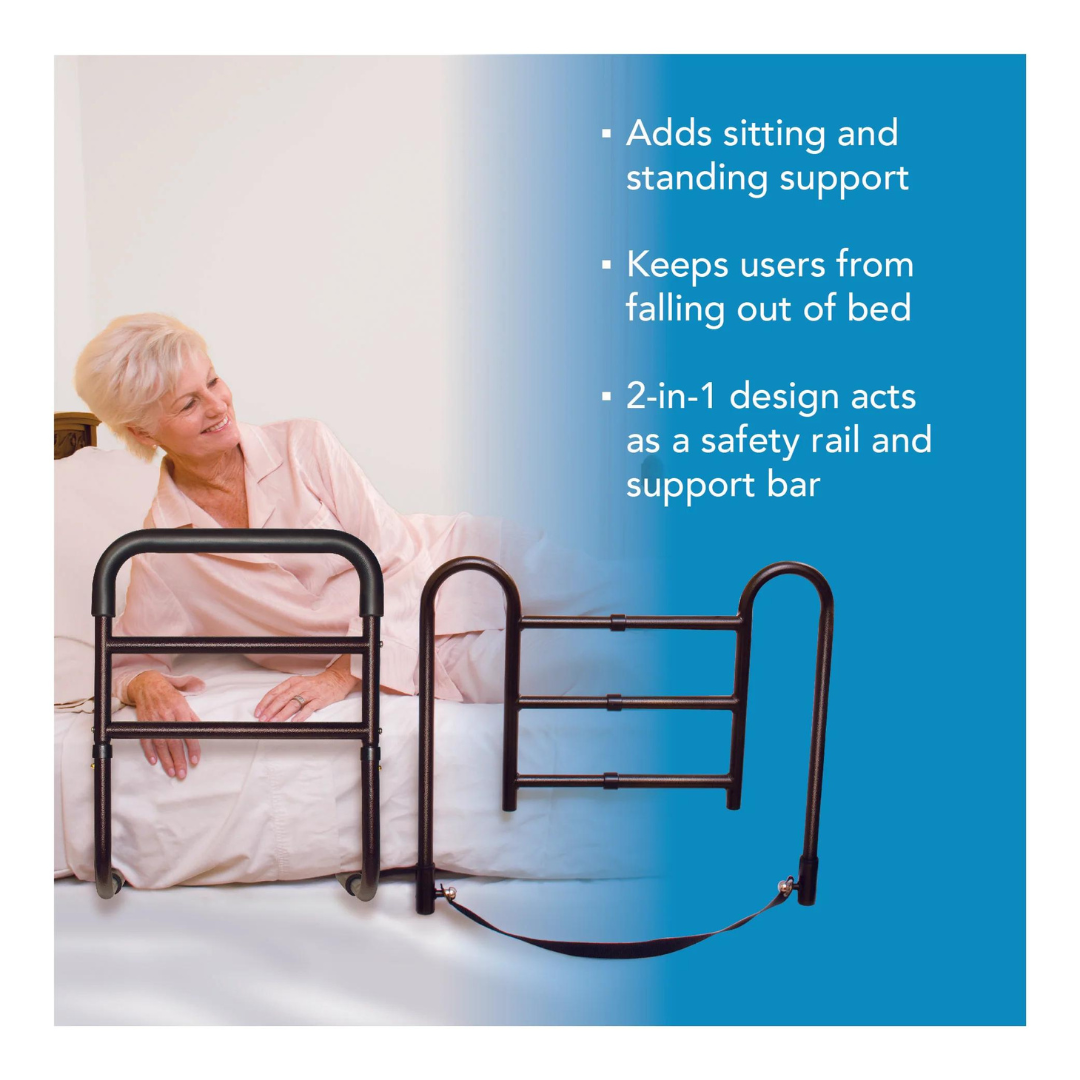 Carex Easy-Up Bed Safety Rails - Combination Fall Prevention Safety Rails - primehubstore.shop Bed Rails