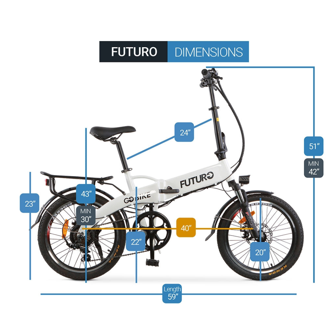 ComfyGo FUTURO Foldable Lightweight Electric Bike with Pedal Assist - primehubstore.shop Electric Bikes