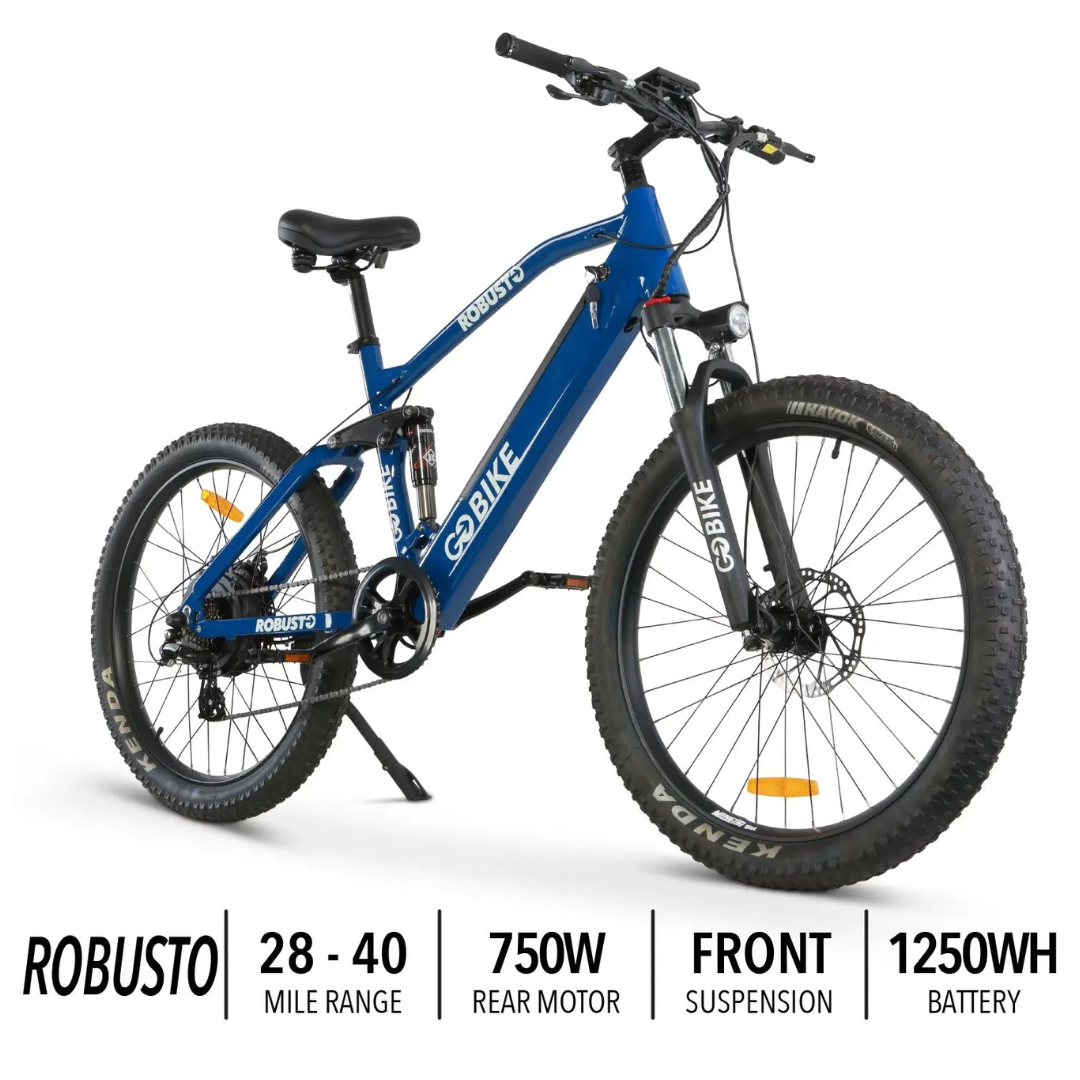 ComfyGo ROBUSTO Electric Mountain Bike with Front and Rear Suspension - primehubstore.shop Electric Bikes