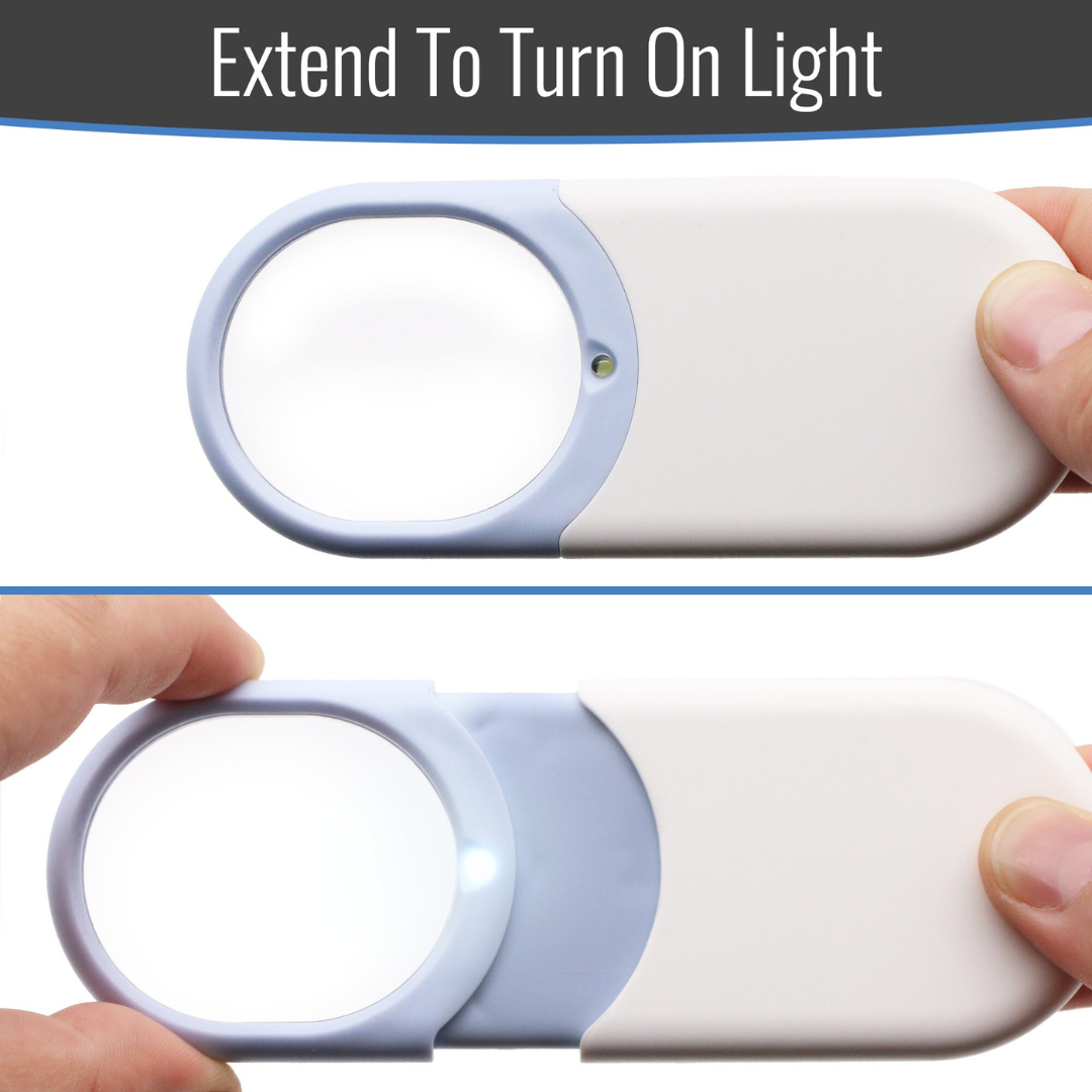DMI LED Magnifying Glass with Light - Extendable Length - primehubstore.shop Handheld Magnifiers
