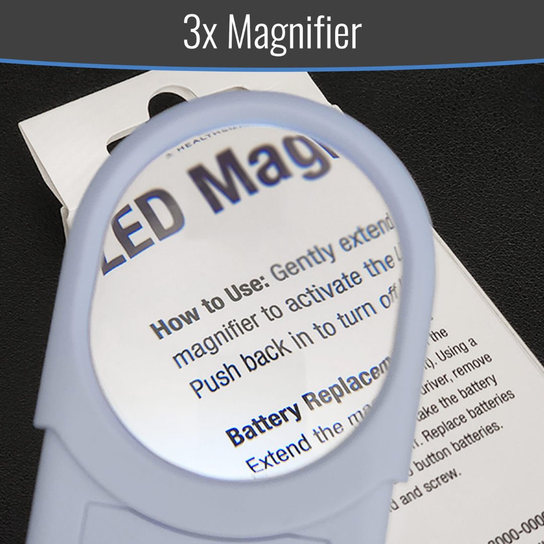 DMI LED Magnifying Glass with Light - Extendable Length - primehubstore.shop Handheld Magnifiers