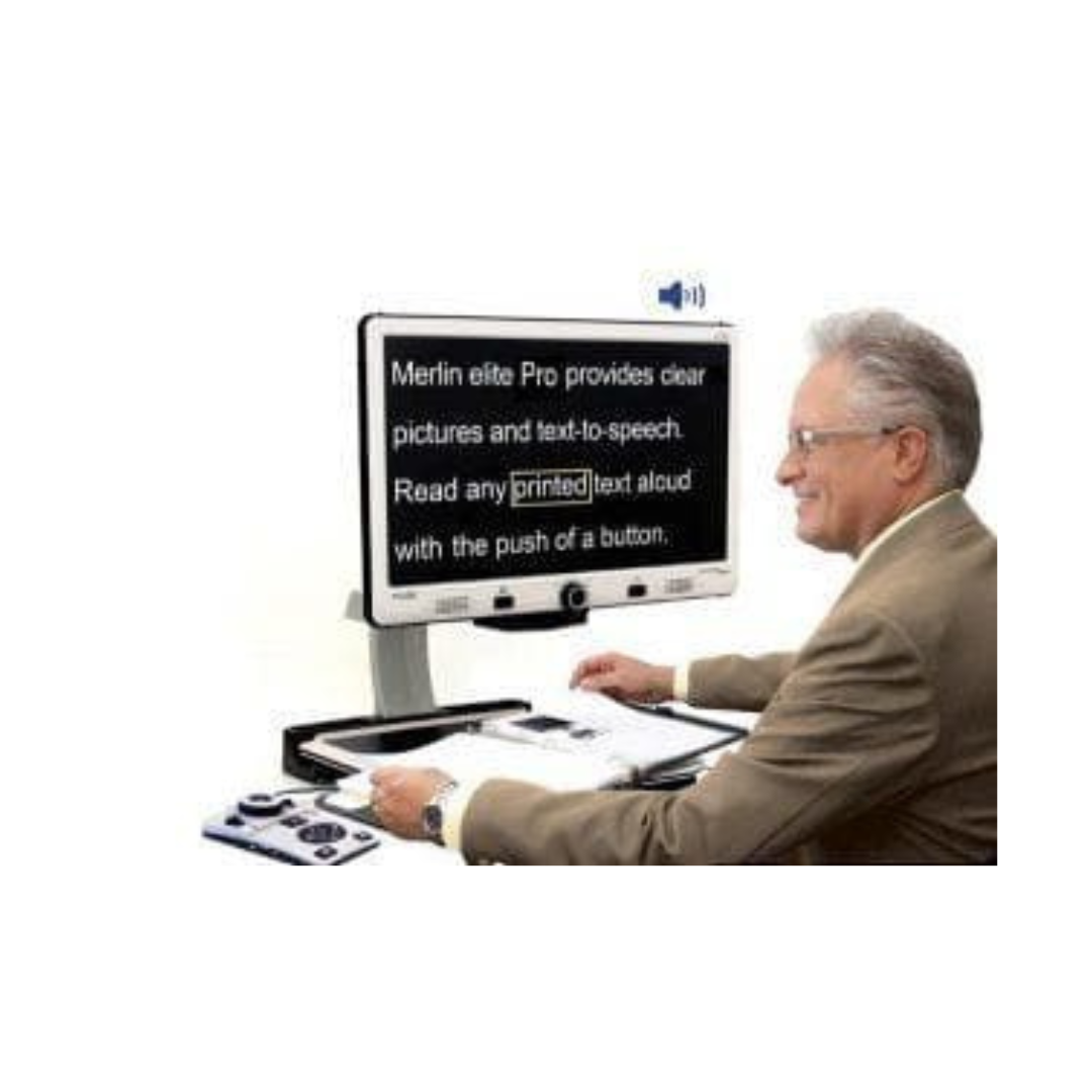 Enhanced Vision Merlin Elite Pro All-in-One Full HD Video Magnifier - primehubstore.shop Vision Enhancers