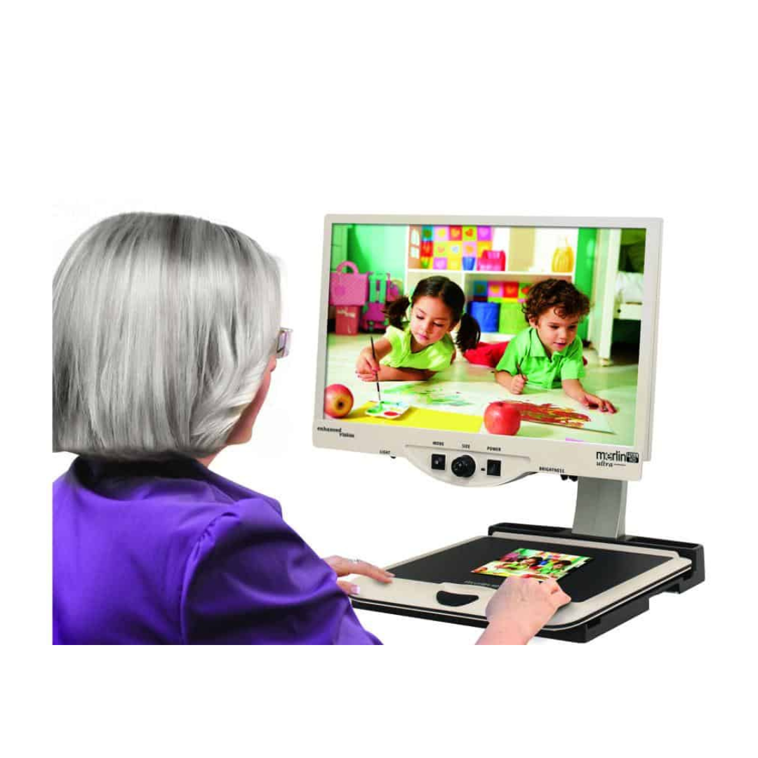 Enhanced Vision Merlin Ultra Full HD Video Magnifier - Open Box - primehubstore.shop Vision Enhancers