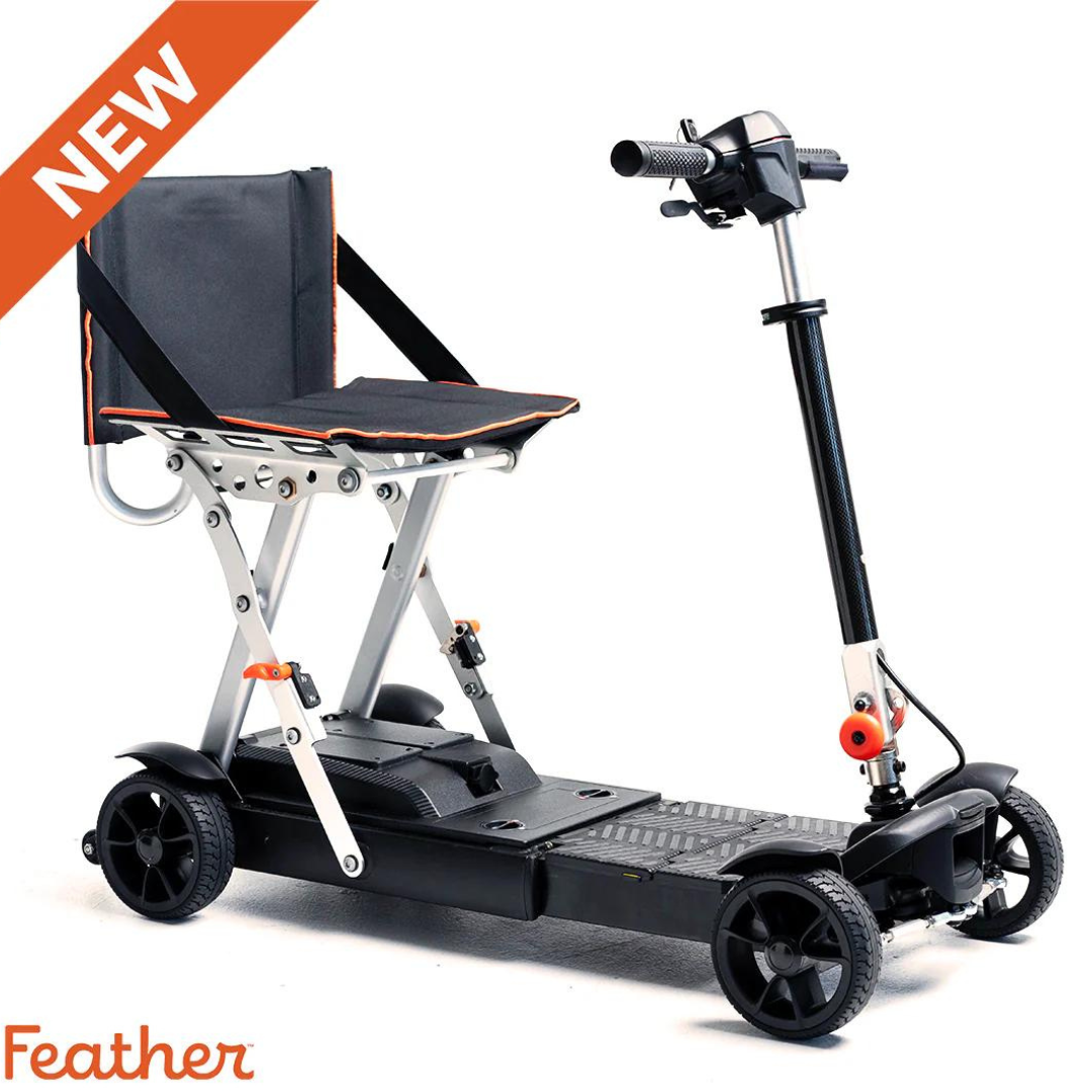 Feather Mobility 27X Folding Portable Scooter - Only 27 lbs - primehubstore.shop Scooters