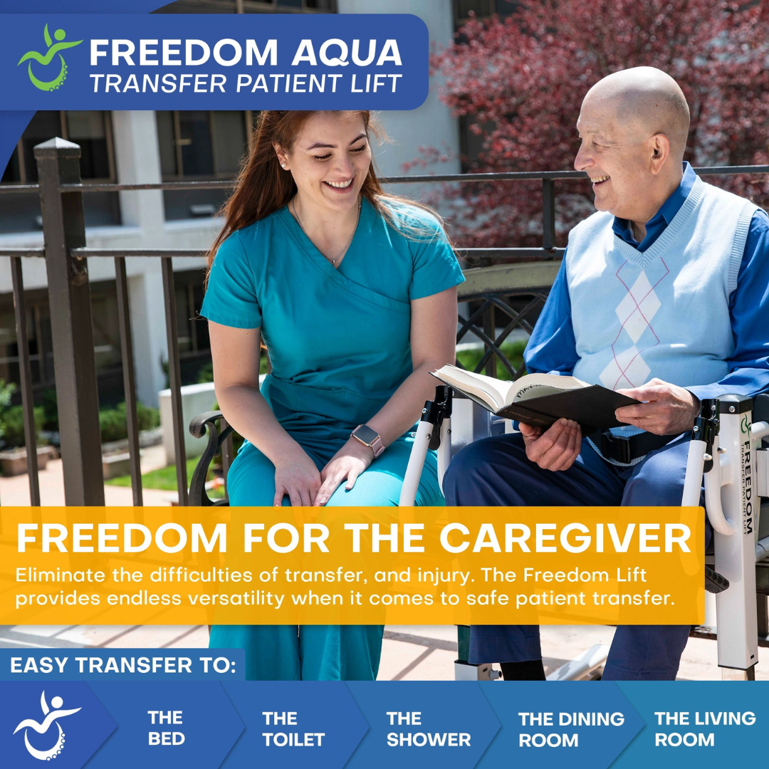 Freedom Aqua Electric Transfer Patient Lift - Waterproof Home Patient Transfer Chair - primehubstore.shop Patient Lifts