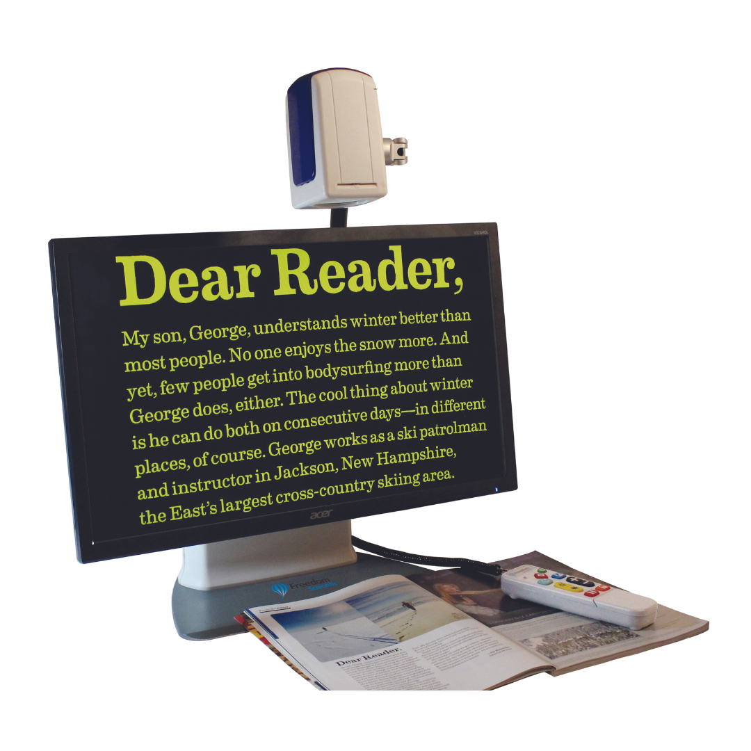 Freedom Scientific ONYX Deskset HD Portable Video Magnifier - primehubstore.shop Desktop Vision Magnifiers