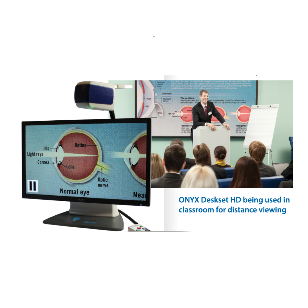 Freedom Scientific ONYX Deskset HD Portable Video Magnifier - primehubstore.shop Desktop Vision Magnifiers