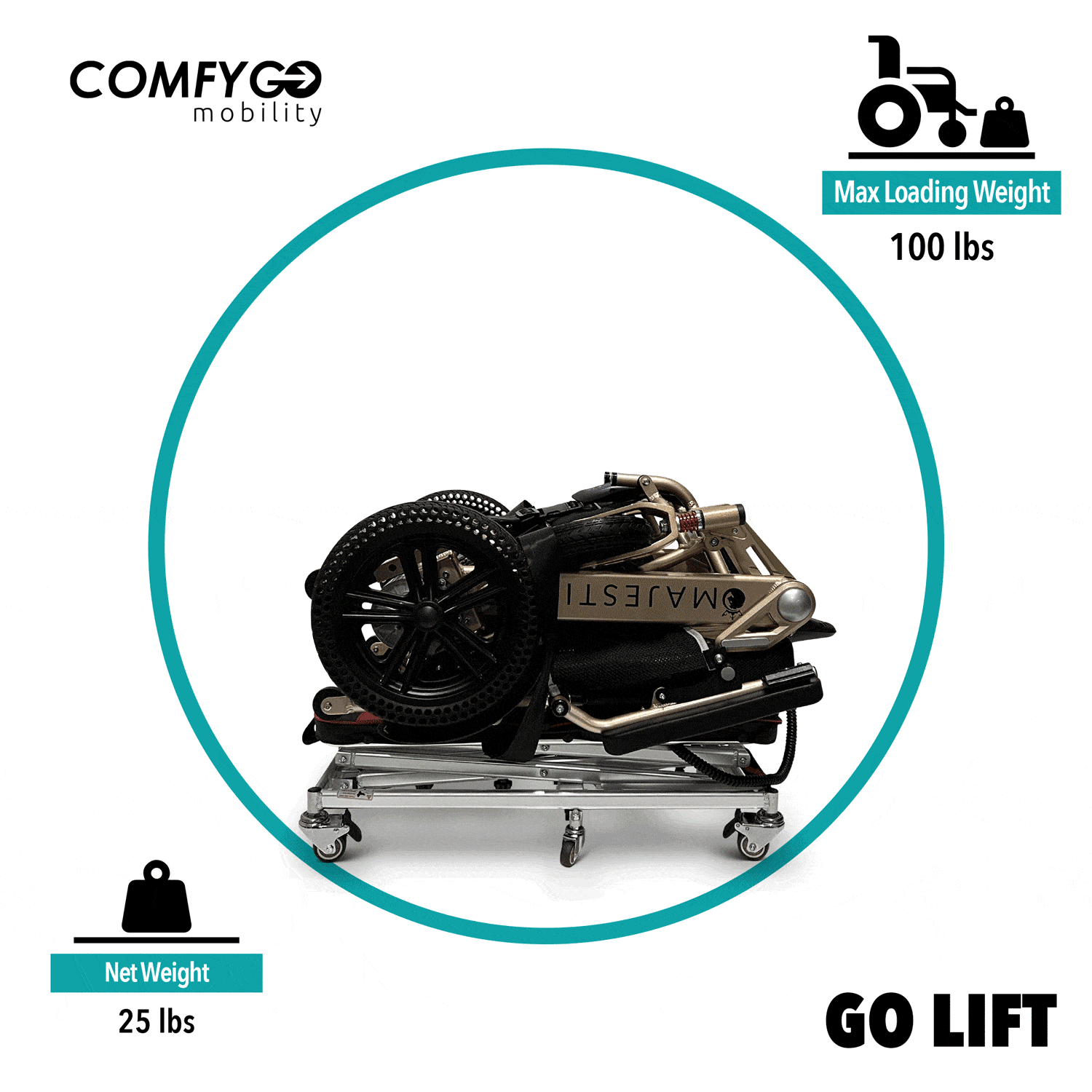 ComfyGO GO-Lift Portable Lift For Electric Wheelchairs And Scooters - primehubstore.shop 