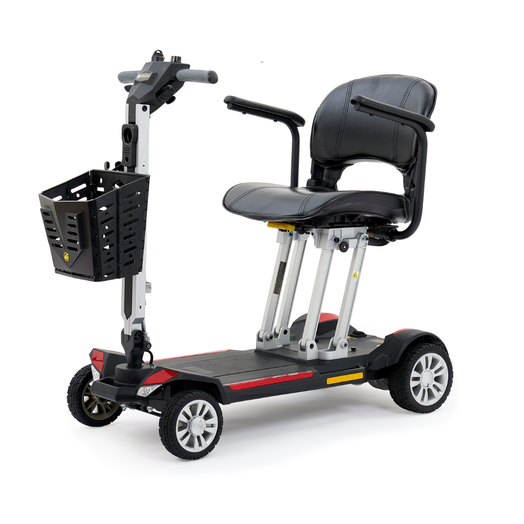 Golden Tech GB120-Bundle Buzzaround Carry-On Folding Travel Scooter with Travel Battery - primehubstore.shop Scooters