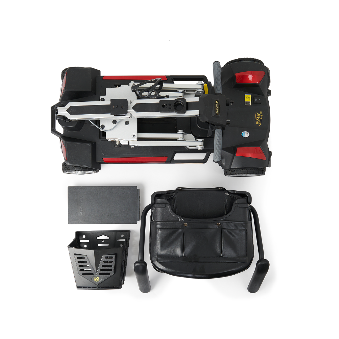 Golden Tech GB120-BC Buzzaround Carry-On Travel Scooter with Travel Battery and Protective Case - primehubstore.shop Scooters