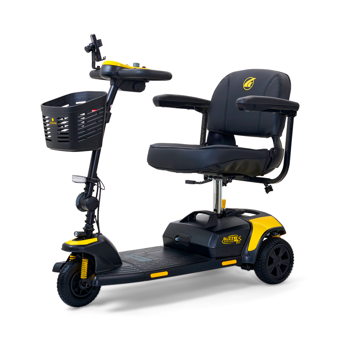 Golden Tech Buzzaround XLS-HD 3-Wheel Portable Scooter with Suspension - primehubstore.shop Mobility Scooters