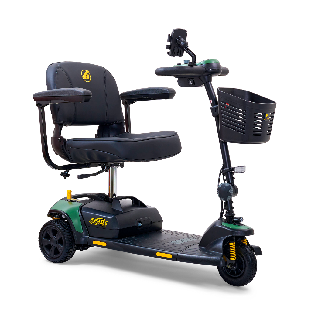 Golden Tech GB121B Buzzaround XLS-HD 3-Wheel Portable Scooter with Suspension - primehubstore.shop Mobility Scooters
