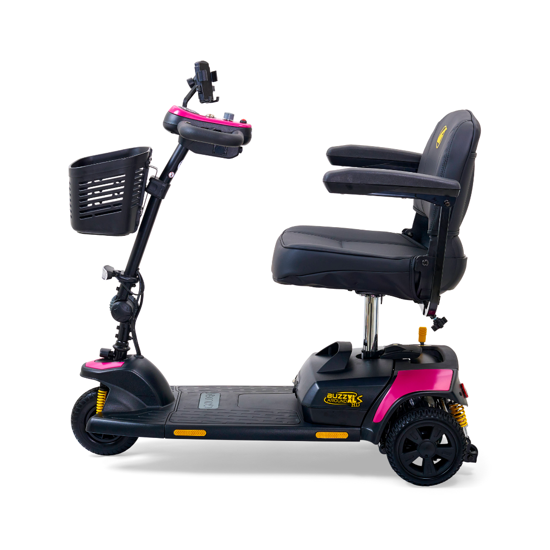 Golden Tech GB121B Buzzaround XLS-HD 3-Wheel Portable Scooter with Suspension - primehubstore.shop Mobility Scooters
