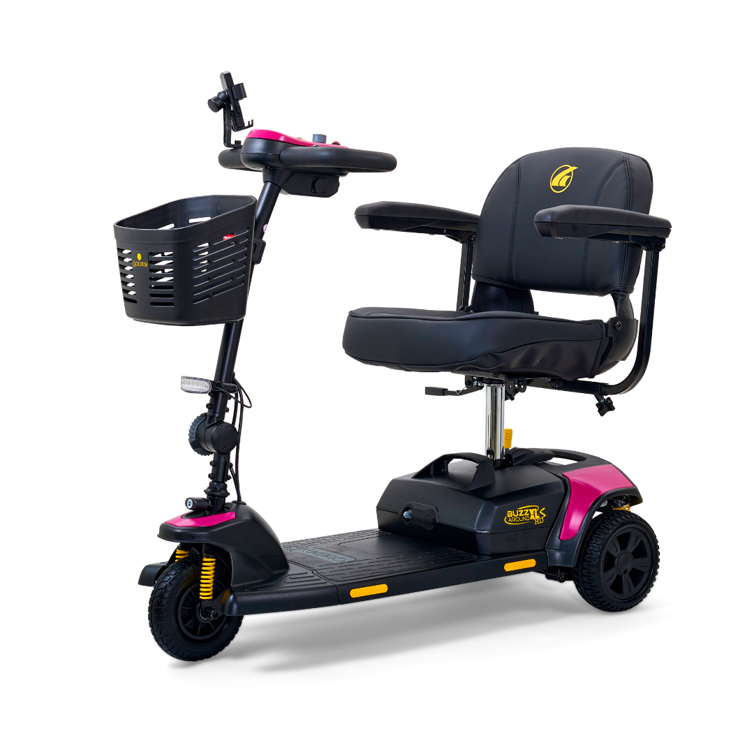Golden Tech GB121B Buzzaround XLS-HD 3-Wheel Portable Scooter with Suspension - primehubstore.shop Mobility Scooters