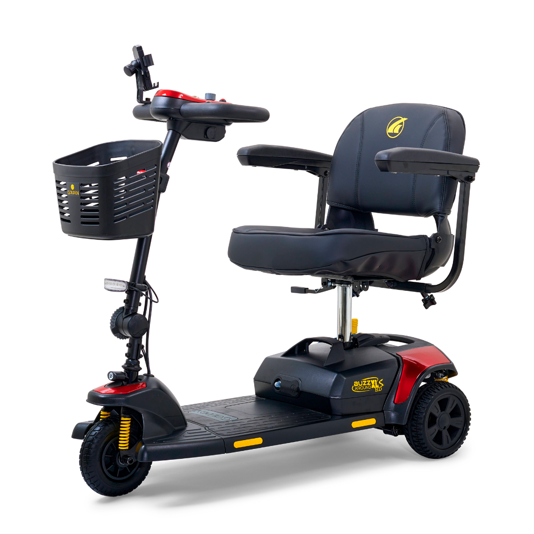 Golden Tech Buzzaround XLS-HD 3-Wheel Portable Scooter with Suspension - primehubstore.shop Mobility Scooters