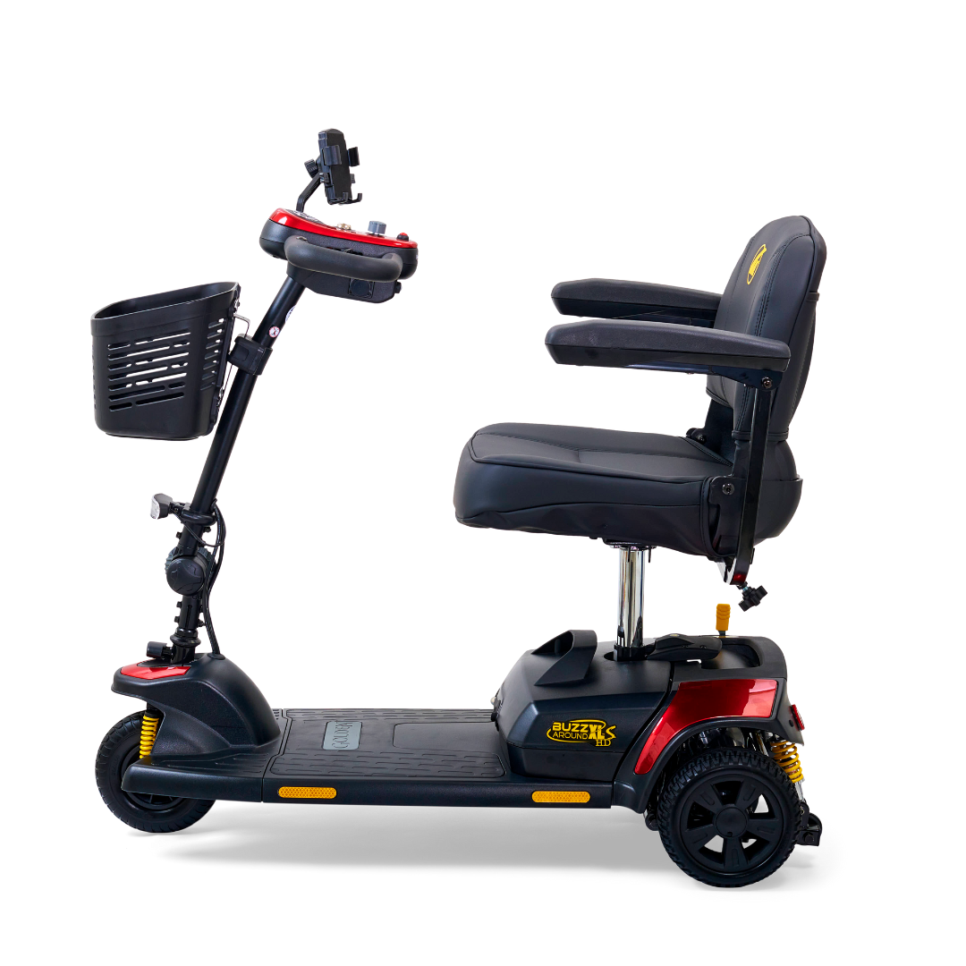 Golden Tech Buzzaround XLS-HD 3-Wheel Portable Scooter with Suspension - primehubstore.shop Mobility Scooters