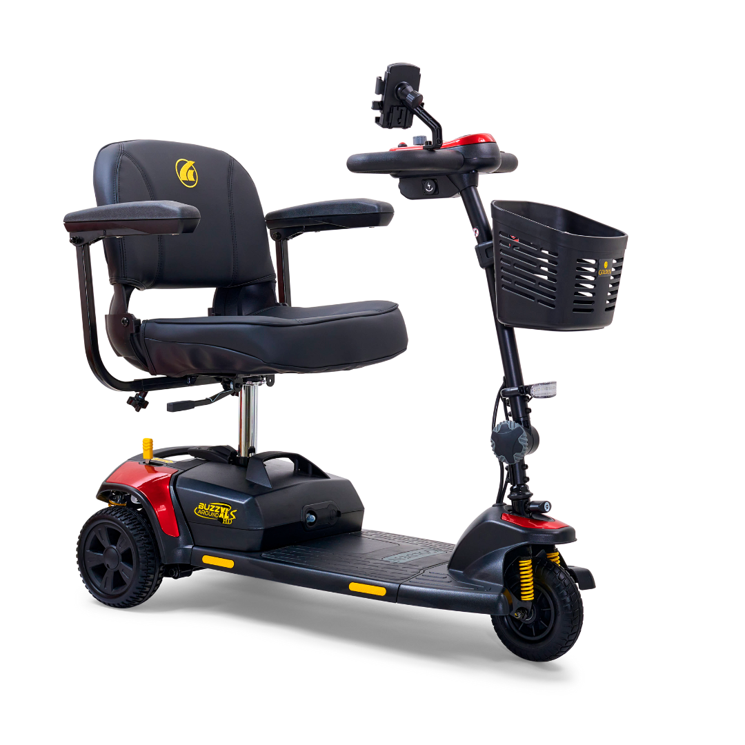 Golden Tech Buzzaround XLS-HD 3-Wheel Portable Scooter with Suspension - primehubstore.shop Mobility Scooters