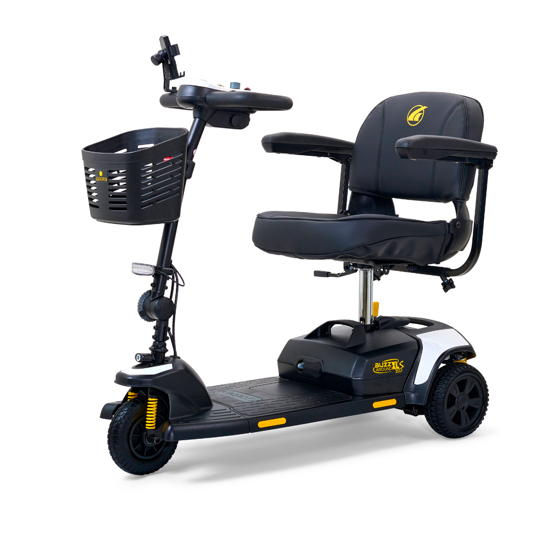 Golden Tech Buzzaround XLS-HD 3-Wheel Portable Scooter with Suspension - primehubstore.shop Mobility Scooters