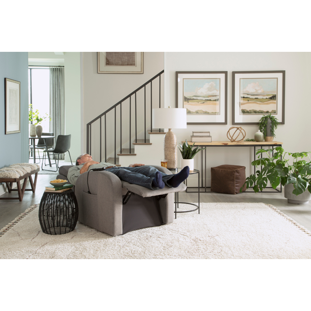 Golden Tech PR763 EZ Sleeper Slim Recliner with Assisted Lift - Brisa Coffee Bean - primehubstore.shop Recliners