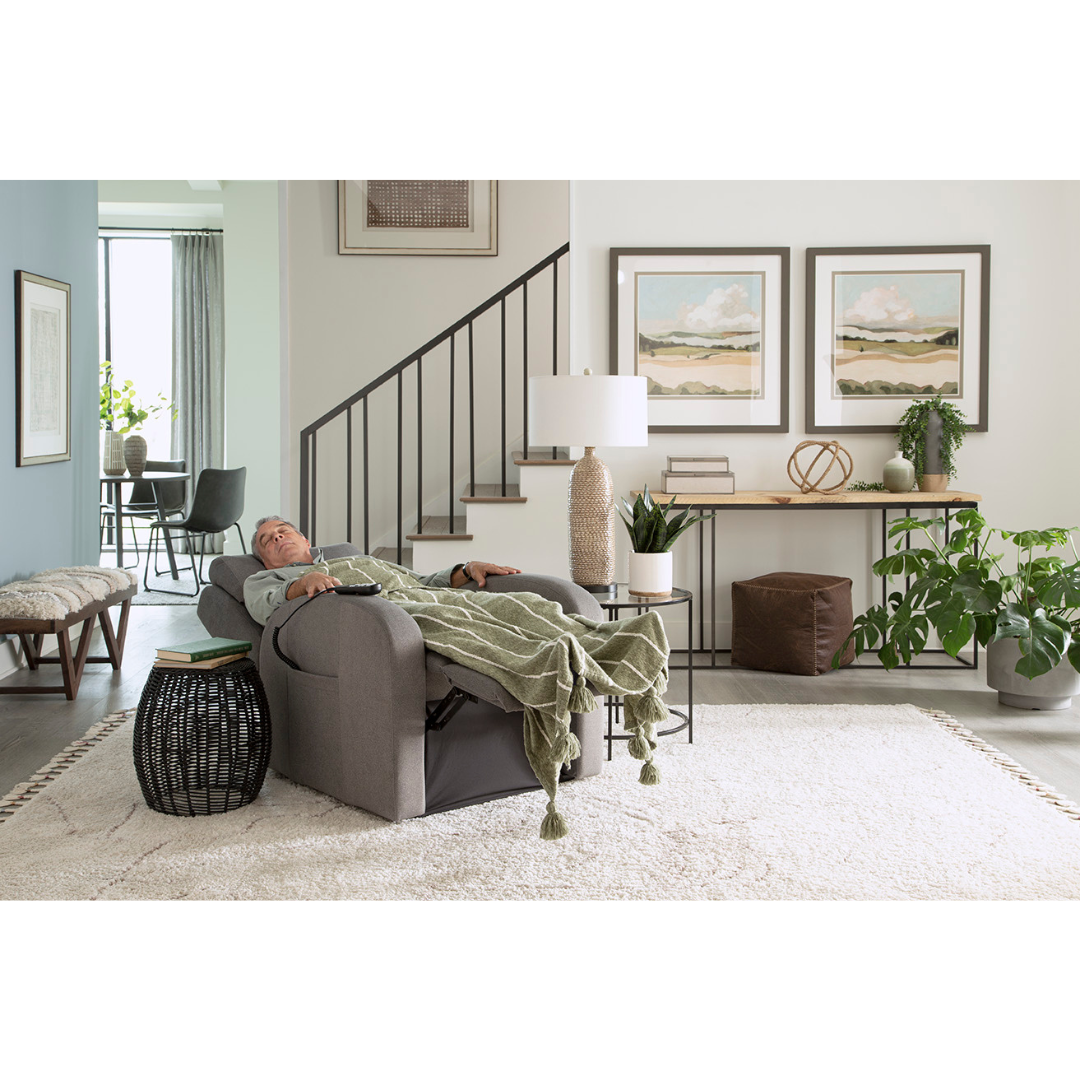 Golden Tech PR763 EZ Sleeper Slim Recliner with Assisted Lift - Brisa Coffee Bean - primehubstore.shop Recliners