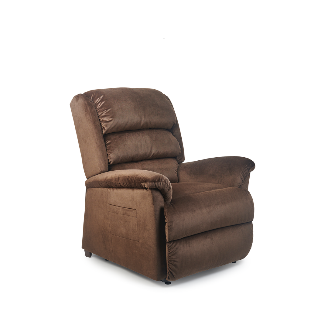 Golden Tech PR766 Relaxer MaxiComfort® Ultimate Recliner with Assisted Lift - Small - Hazelnut