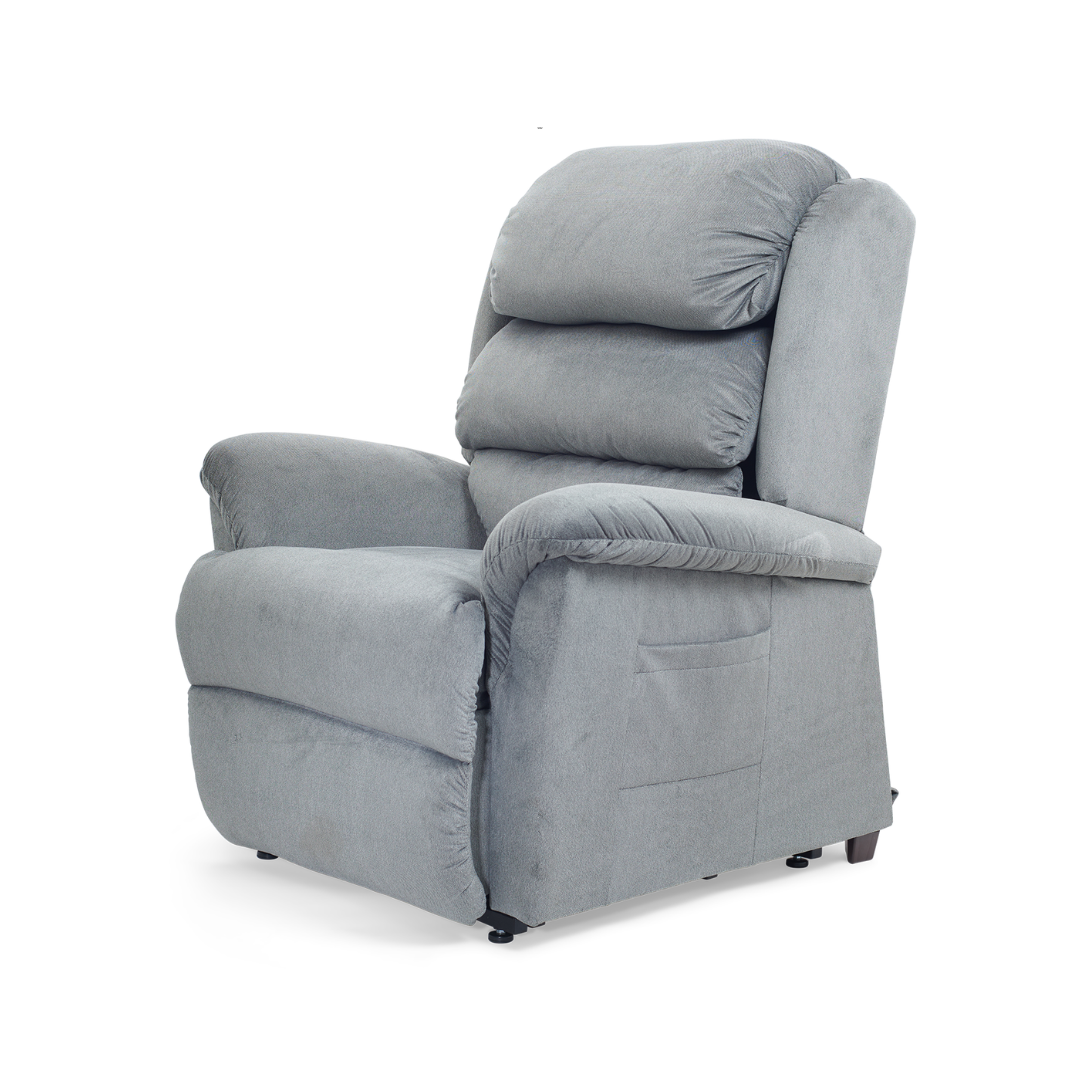 Golden Tech PR766 Relaxer MaxiComfort® Ultimate Recliner with Assisted Lift - Small - Sterling
