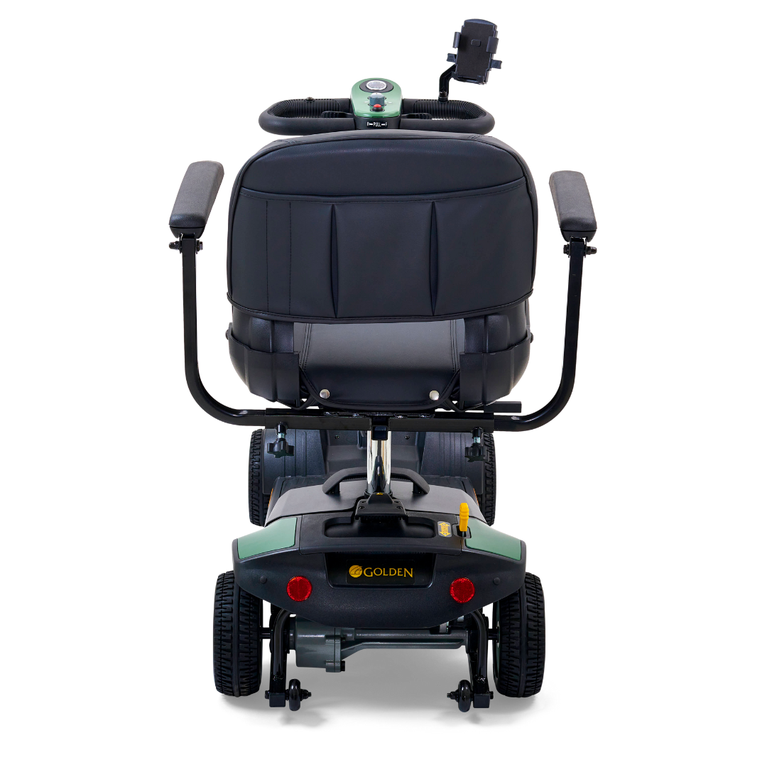 Golden Technologies Buzzaround XL 4-Wheel Long Range Mobility Scooter - Green Rear