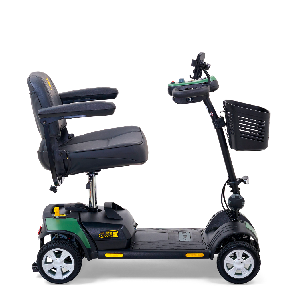 Golden Technologies Buzzaround XL 4-Wheel Long Range Mobility Scooter - Green Right