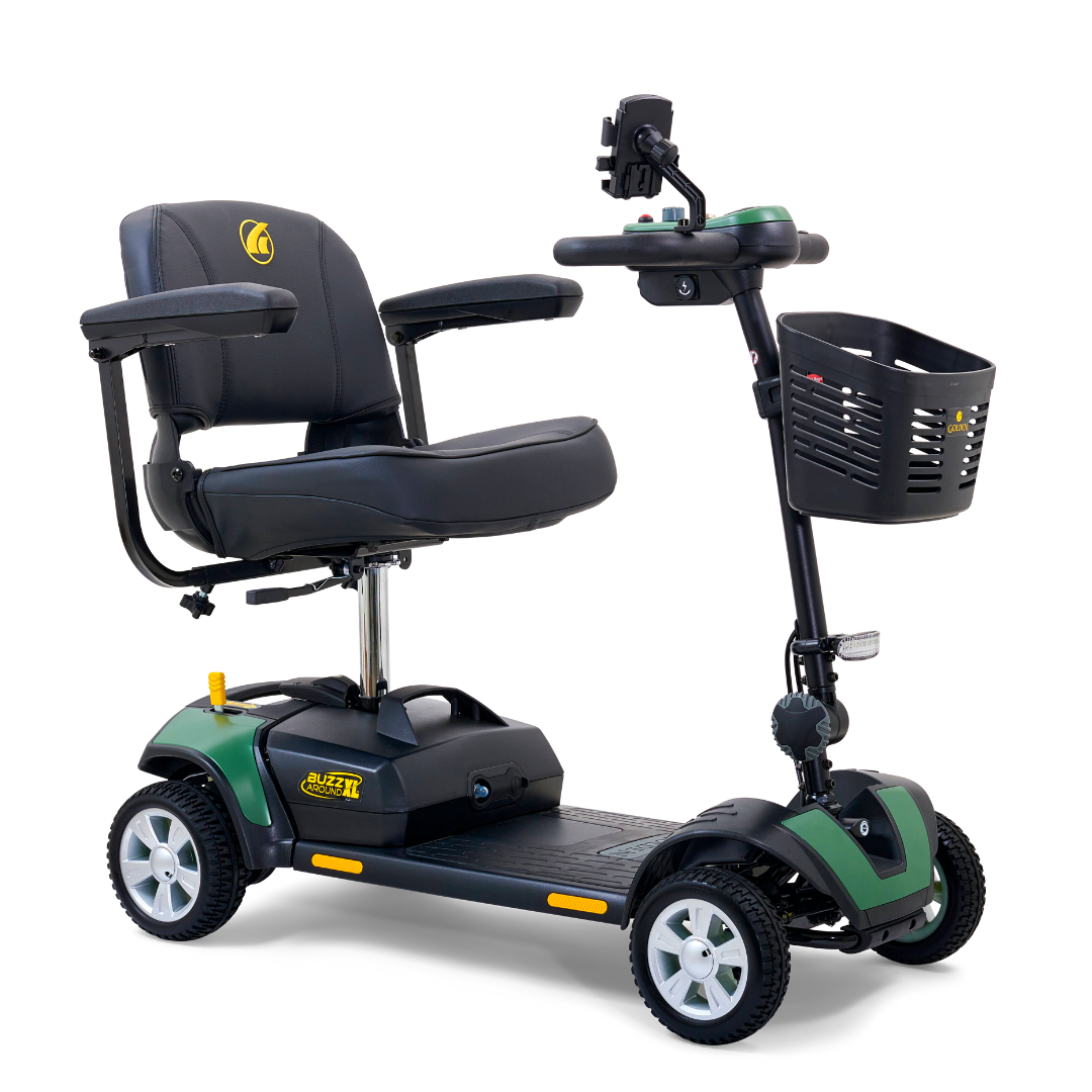 Golden Technologies Buzzaround XL 4-Wheel Long Range Mobility Scooter - Green right