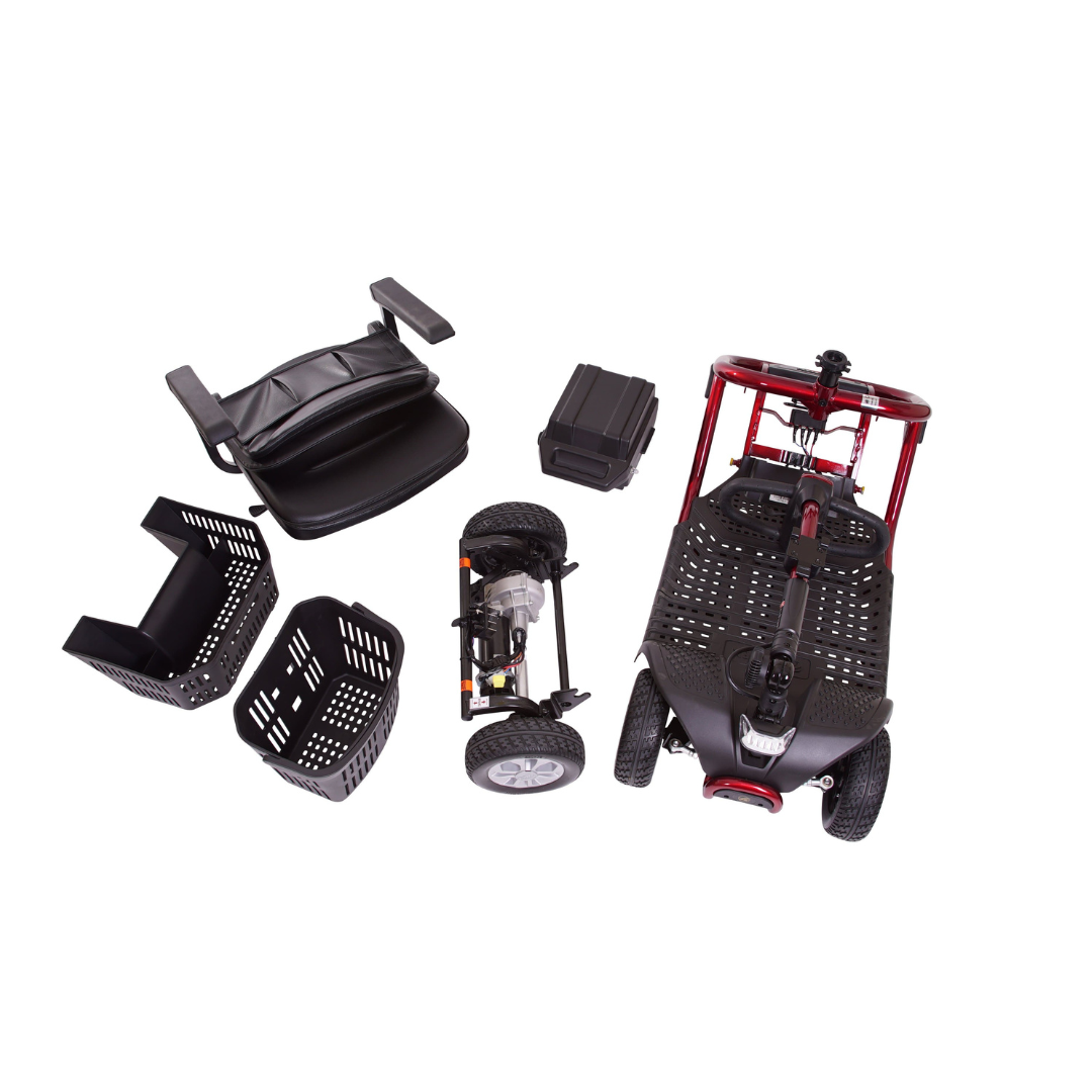 Golden Tech GL141D LiteRider – Lightweight 4 Wheels Travel Scooter - primehubstore.shop Scooters