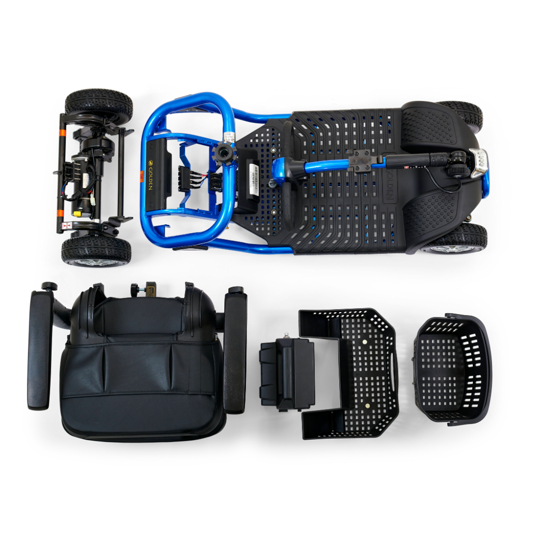 Golden Tech GL141D LiteRider – Lightweight 4 Wheels Travel Scooter - primehubstore.shop Scooters