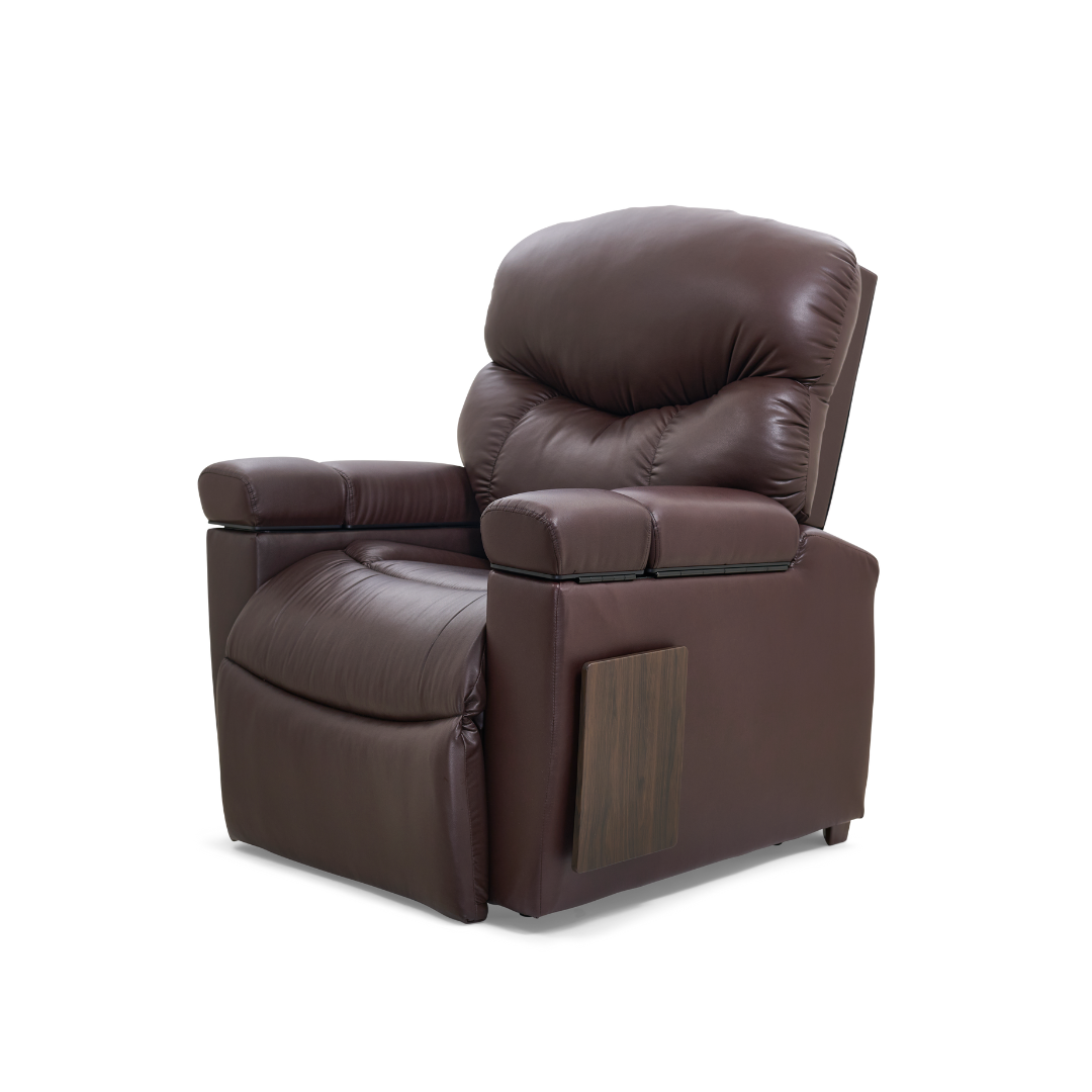 Golden Technologies PR511 MaxiComfort Cloud+ Assisted Lift Recliner - Small - Coffee Bean front left