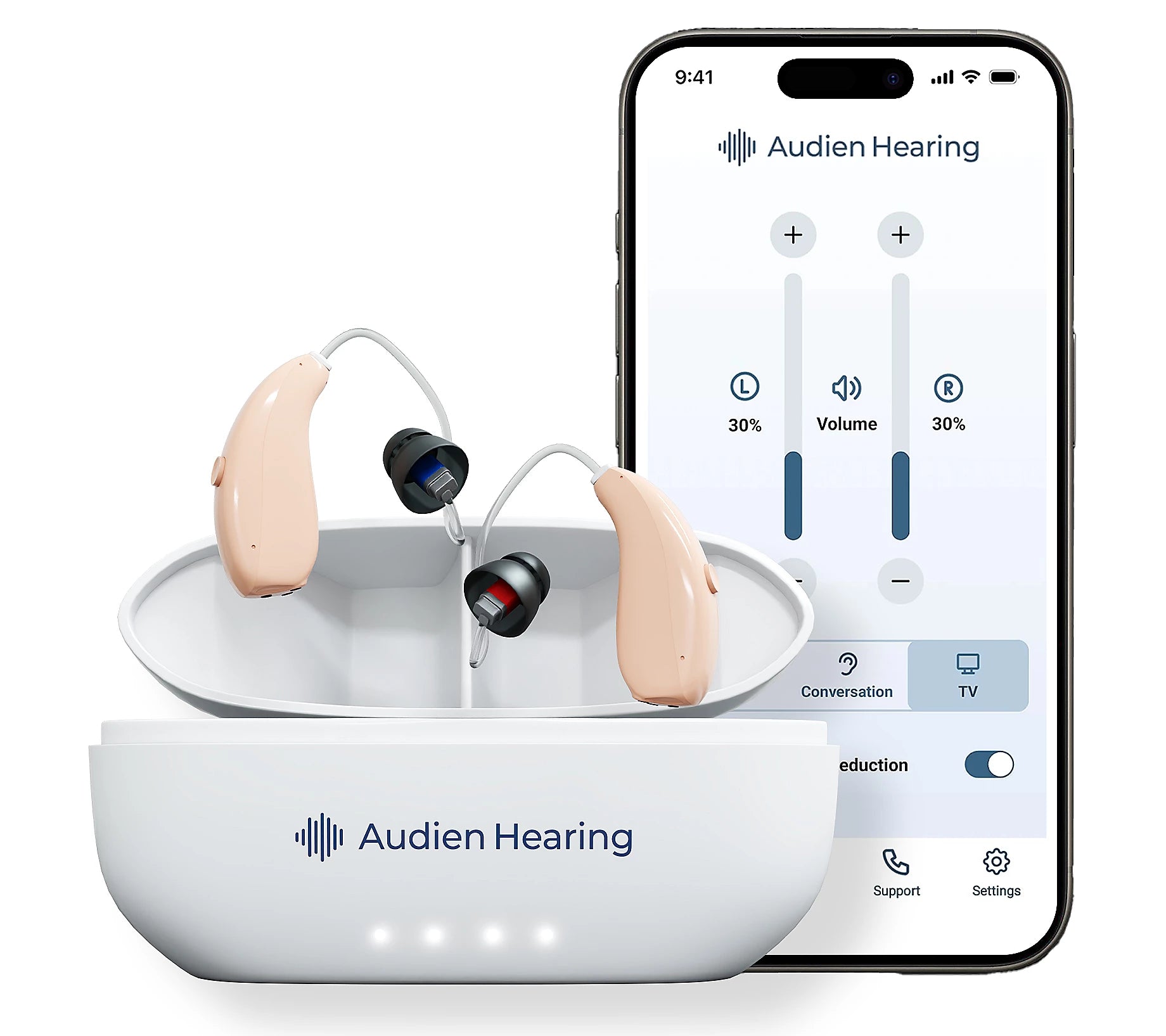 Audien Hearing Ion PRO OTC Hearing Aid with App and Phone Answering - primehubstore.shop Hearing Aids