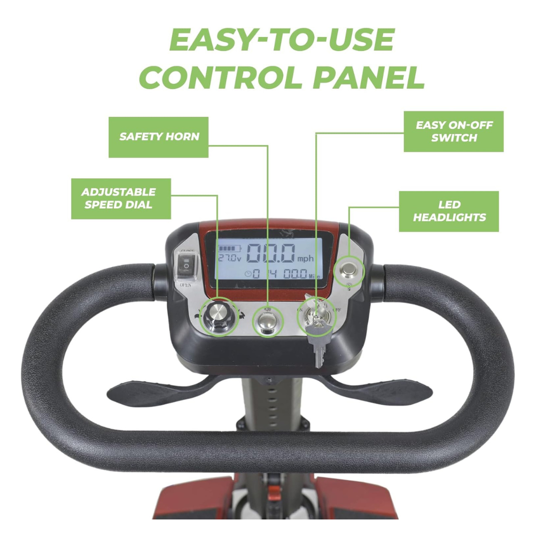 MOJO Lightweight Automatic Folding Travel Scooter - Airline Approved MJ101 - Open Box - primehubstore.shop Mobility Scooters