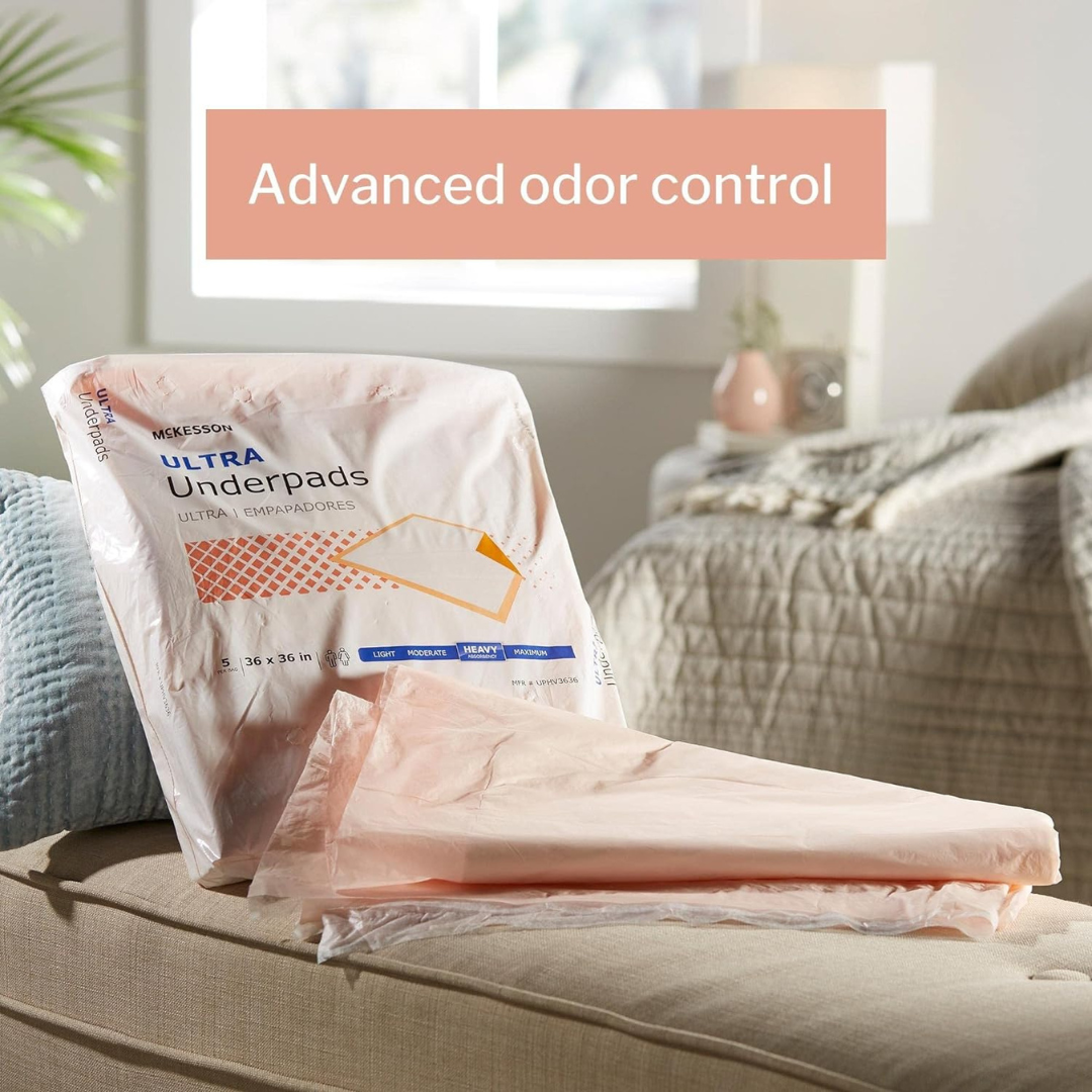 McKesson StayDry Ultra Underpads - Disposable Heavy Absorbency - primehubstore.shop Underpads